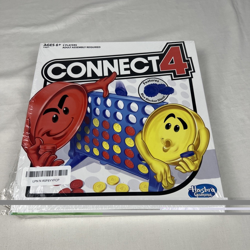 Hasbro‎ Gaming Connect 4 Board Game Classic Strategy C3891 New Blue Blockers